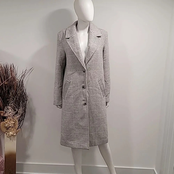 BERNARDO PLAID COAT - Picture 3 of 14